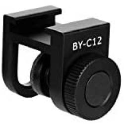 BOYA BY-C12 Clamp with Cold Shoe Mount for Smartphone Tablets, Smartphone Microphone Aceesories Mount for Microphone LED Light