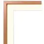 Golden State Art, 5x7 Rose Gold Aluminum Photo Frame - Ivory Mat for 4x6 Picture - Easel Stand for Table/Desk Top - Swivel Tabs - Landscape/Portrait - Real Glass (5x7)