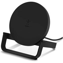 Belkin F7U083ttBLK Wireless Charging Stand 10W (Wireless Charger for iPhone SE, 11, 11 Pro, 11 Pro Max, XS, XS Max, XR, X, 8, 8 Plus, Samsung Galaxy S20, S10, Note10, More