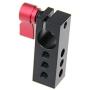 CAMVATE 15mm Rod Clamp Holder with 1/4" Thread for DSLR Rig Rail Support Magic Arm Monitor