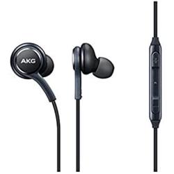 OEM Stereo Headphones with in-line Remote & Microphone for Samsung Galaxy S8, S8 Plus S9, S9 Plus Note 8 Note 9 [Grey] Bulk Packaging