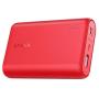 Anker PowerCore 10000 Portable Charger, One of The Smallest and Lightest 10000mAh External Battery, Ultra-Compact High-Speed-Charging-Technology Power Bank for iPhone, Samsung Galaxy and More (Red)