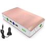 HALO Bolt Wireless Laptop Power Bank - 44400 mWh Portable Phone Laptop Charger Car Jump Starter with AC Outlet and Car Charger, Rose Gold