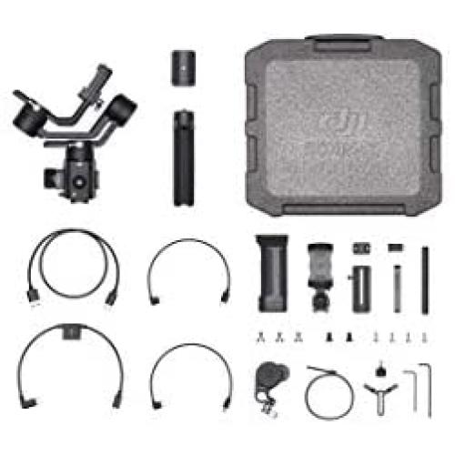 DJI Ronin-SC Pro Combo - Camera Stabilizer 3-Axis Gimbal Handheld for Mirrorless Cameras up to 4.4 lbs / 2kg Payload for Sony Panasonic Lumix Nikon Canon with Focus Wheel, Black