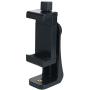 Ruittos Phone Tripod Adapter, Smartphone Holder Clip Mount Compatible with iPhone/Samsung and All Cell Phones, Rotates Vertical Horizontal Adjustable Clamp Selfie Stick Monopod (T9)