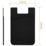 ARKTEK Phone Wallet, Stick On Sleeve Cell Phone Case Adhesive Silicone Credit Card Holder(Pink)