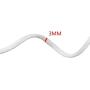 Braided Elastic Band, Elastic Bands for Sewing, 1/8in-3mm White Elastic String Cord Heavy Stretch High Elasticity Knit Strap Trim for DIY Sewing Craft (100Yard)