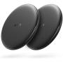 Anker Wireless Charger, 2 Pack PowerWave Pad, Qi-Certified, 7.5W for iPhone 11, 11 Pro, 11 Pro Max, Xs Max, XR, Xs, X, 8, 8 Plus, 10W for Galaxy S10 S9 S8, Note 10 Note 9 Note 8 (No AC Adapter)