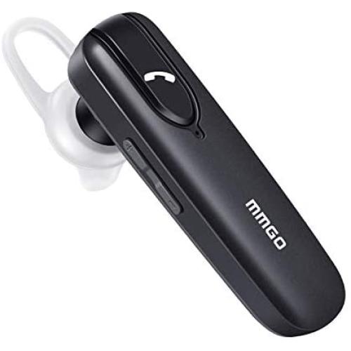 Bluetooth Headset for Cell Phones,Voice Command Wireless Headset with Noise Cancelling,Hands Free Bluetooth Headphone Earbuds for iPhone Android Samsung Laptop Truck Driver