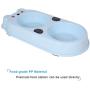 Upsky Double Dog Cat Bowls Double Premium Stainless Steel Pet Bowls with Cute Modeling Pet Food Water Feeder