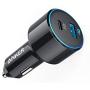 USB C Car Charger, Anker 42W PowerDrive Speed+ Duo, 2 Port USB Car Charger with one 30W Power Delivery Port for iPhone Xs/Max/XR/X/8, iPad Pro, MacBook Pro/Air 2018, Galaxy S10/S9/S8, LG, and More