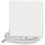 Wide Band Indoor Directional Panel Antenna Wall-mount Antenna for GSM 3G 4G LTE with 6m 20ft White Cable SMA-Male Connector - Work with Cell Phone Signal Booster Repeater Wide Band Indoor Directional Panel Antenna Wall-mount Antenna for GSM 3G 4G LTE with 6m 20ft White Cable SMA-Male Connector - Work with Cell Phone Signal Booster Repeater