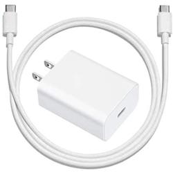 Fast Charger Compatible Google Pixel 4 XL / 3a XL / 3 / XL / 2, 18W 3A PD Power Adapter and 3 Foot USB Type C to C Cable