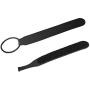 HIJIAO Hand Grip Straps Accessories for Oculus Quest, Rift S VR Gaming Headset Controller(Black (1 Pair))