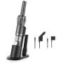 MOOSOO Handheld Vacuum 12KPa Cordless 1.1LB Ultra Lightweight 30 Minutes Mini Hand Vacuum Cleaner with Car Charger/Charging Dock, Single Touch Empty and Detachable Dust Cup