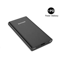 PD 3.0 18W Quick Charge Power Bank QC Portable Charger High Speed 10000mAh Fast Charging USB-C Back Up Battery Pack Compatible for iPhone 11 Pro Max Samsung Galaxy S10 S9 S8 Note 9 8 Cell Phone Black