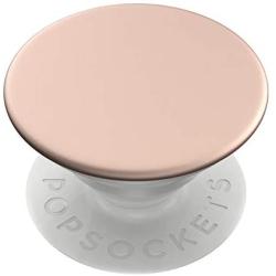 PopSockets: PopGrip with Swappable Top for Phones & Tablets - Aluminum Rose Gold