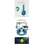WO Original 3.5mm Wired Headphone Headphones Gaming Headset Music Earphone for PC Laptop Computer Mobile Phone (Color : Red)