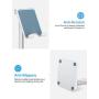 Cell Phone Stand, OMOTON Adjustable Angle Height Desk Phone Dock Holder for iPhone SE 2/11 / 11 Pro/XS Max/XR, Samsung Galaxy S20 / S10 / S9 / S8 and Other Phones (3.5-7.0-Inch),Silver