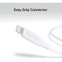 AmazonBasics USB-C to Lightning Cable, MFi Certified Apple Charger for iPhone 11 Pro/11 Pro Max - White, 3-Foot