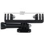 Nechkitter Dual Twin Mount Adapter for GoPro Hero 2 3 3+ 4 5 6 7 Compatible with Housing Handle Monopod Mount