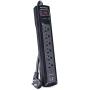 CyberPower CSP604U Professional Surge Protector, 1200J/125V, 6 Outlets, 2 USB Charge Ports, 4ft Power Cord, Black