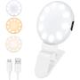ORIA Selfie Light Ring, Portable Clip-on Phone Lights, Adjustable Brightness Selfie Fill Light, Phone Selfie Lamp for Live Stream, Make-up, Smart Phone, Photography, Video Lighting