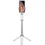 Without Battery It Tripod Selfie Stick Does not disassemble All-in-one Mobile Phone Horizontal and Vertical Shooting Universal Bluetooth Selfie Beauty Shot Artifact (White)