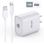 iPhone Fast Charger - Nikolable 18W PD Wall Charger MFi Certified 6FT USB C to Lightning Cable, Power Delivery Adapter Support Quick Charging for iPhone 11 Pro Max XR XS X 8 Plus iPad Pro