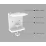 WGOAL Power Strip Holder, Outlet Surge Protector Wall Mount, Space-Save Power Strip Organizer with Mobile Phone Tablet Holder (White) WGOAL Power Strip Holder, Outlet Surge Protector Wall Mount, Space-Save Power Strip Organizer with Mobile Phone Tablet Holder (White)