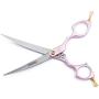 Moontay 6.5" Professional Curved Pet Grooming Scissor, Dog Cat Grooming Shear/Scissor with Ultra-Light Aeronautical Aluminum Handle, 440C Japanese Stainless Steel Grooming Scissor