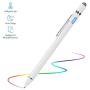 Evach Active Stylus Digital Pen with Ultra Fine Tip Stylus for iPad iPhone Samsung Tablets, Compatible with Apple Pen,Stylus Pen for iPad Pro, White.