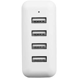 AmazonBasics 40W 4-Port Multi USB Wall Charger, White