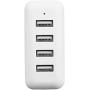 AmazonBasics 40W 4-Port Multi USB Wall Charger, White