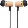 Francois et Mimi Elite Genuine 3.5mm Wood in-Ear Noise-isolating Earbuds Headphones with Mic, Retail Packaging!