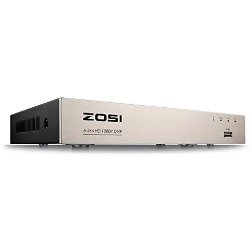 ZOSI 8 Channels Full 1080P High Definition Hybrid 4-in-1 HD TVI DVR Video Recorder CCTV Network Motion Detection for Surveillance Security Camera System Mobile Phone Monitoring Real Time Recording ZOSI 8 Channels Full 1080P High Definition Hybrid 4-in-1 HD TVI DVR Video Recorder CCTV Network Motion Detection for Surveillance Security Camera System Mobile Phone Monitoring Real Time Recording