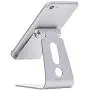 AmazonBasics Adjustable Aluminum Cell Phone Desk Stand for iPhone and Android, Silver AmazonBasics Adjustable Aluminum Cell Phone Desk Stand for iPhone and Android, Silver