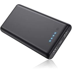 Portable Charger 26800mAh Power Bank, Commercial Texture Design with Dual External Backup Batteries Cell Phone Charger 2 USB Ports Battery Pack for iPhone 11/Pro/Max/X/Xs, Samsung, Andriod and More