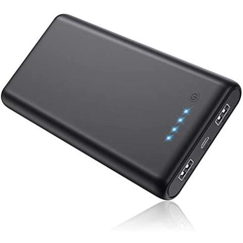 Portable Charger 26800mAh Power Bank, Commercial Texture Design with Dual External Backup Batteries Cell Phone Charger 2 USB Ports Battery Pack for iPhone 11/Pro/Max/X/Xs, Samsung, Andriod and More