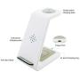 Wireless Charger Stand 3 in 1 Wireless Charging Station for Apple Watch 5/4/3/2/1 Airpods 2/ Pro Premium Qi-Certified Fast Cordless Charger for iPhone 11/Xs/X Max/XR/X/8/8Plus/Samsung S9/Note9-White