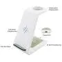 Wireless Charger Stand 3 in 1 Wireless Charging Station for Apple Watch 5/4/3/2/1 Airpods 2/ Pro Premium Qi-Certified Fast Cordless Charger for iPhone 11/Xs/X Max/XR/X/8/8Plus/Samsung S9/Note9-White