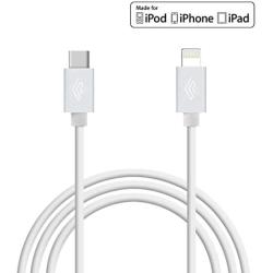 MFi Certified Lightning USBC Cable 3 ft - for iPhone X XS XR XS Max SE 8 Plus 8 7 Plus iPad Pro iPad Air 3 iPod Touch 5 Nano 7 - Charge & Sync - 2.4a Rapid Power - Travel Ready - White