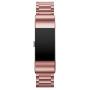 Jiarusig Compatible with Fitbit Charge 2 Bands, Stainless Steel Metal Bands Strap Men Women Replacement Bracelet Small Large Wristband Accessories Band Compatible with Fitbit Charge 2, Rose Pink