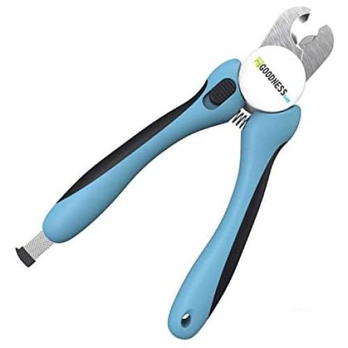 Dog Nail Clippers Large Breed - Easy to Use Dog Nail Trimmer and Toenail Clippers - Quick Sensor, Sharp Cuts and Safety Guard to Clip with Confidence