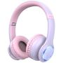 Mpow CH9 Kids Bluetooth Headphones with Microphone & LED Light, Bluetooth 5.0, 15Hours Playing Wireless Foldable Headset w/Mic, Volume Limited 85dB-95dB for PC/Cellphone/TV/School