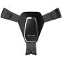 Car Phone Holder Car Air Outlet Mobile Phone Holder is Adjustable by Gravity and Suitable for Most Mobile Phones (Black)