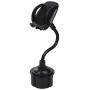 Cup Holder Phone Mount - Universal Adjustable Gooseneck Cup Holder with 360° Rotatable Cradle for Cell Phones; iPhone Xs/XS Max/X/8/7 Plus/Galaxy S7/S8/S9/S10/S10e,Google Nexus,Huawei and More (Black)