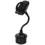 Cup Holder Phone Mount - Universal Adjustable Gooseneck Cup Holder with 360° Rotatable Cradle for Cell Phones; iPhone Xs/XS Max/X/8/7 Plus/Galaxy S7/S8/S9/S10/S10e,Google Nexus,Huawei and More (Black)