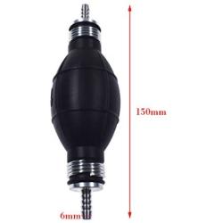 JRL Fuel Pump Fuel Line Hand Primer Bulb 6mm 1/4‘’ inch Rubber fit for Car/Boat/Marine/Motorcycle 9001080A