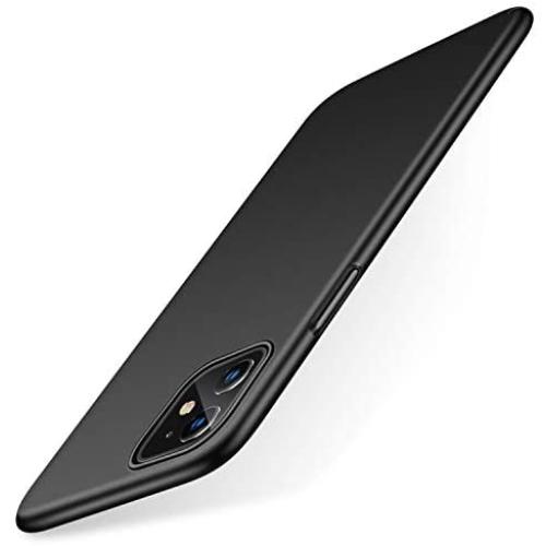 TORRAS Slim Fit iPhone 11 Case, Hard Plastic PC Ultra-Thin Phone Cover Case with Matte Finish Coating Grip Compatible with iPhone 11 (6.1 Inch), Space Black